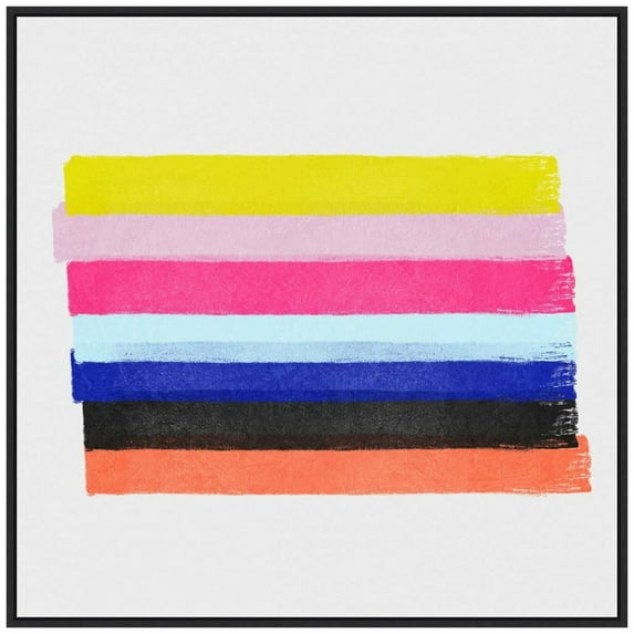 Amanti Art Linear Illusions III Framed Canvas Wall Art Print