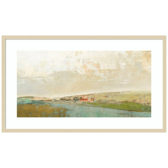 Amanti Art Long Lines Wood Framed Wall Art Print