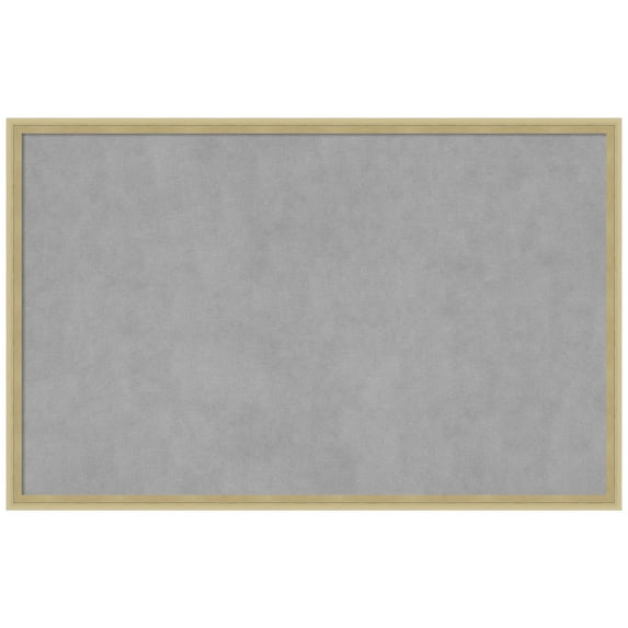 Amanti Art Lucie Champagne Framed Magnetic Board 33 x 21 in.