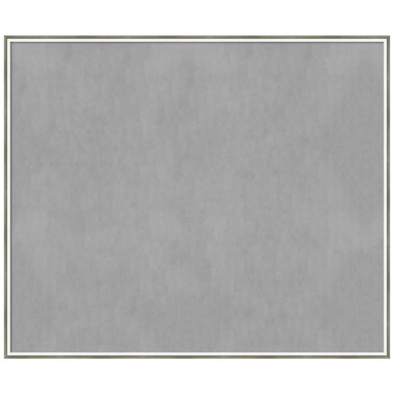 Amanti Art Lucie Silver White Framed Magnetic Board 49 x 41 in.