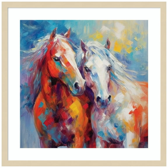 Amanti Art Lucky Couple I Wood Framed Wall Art Print