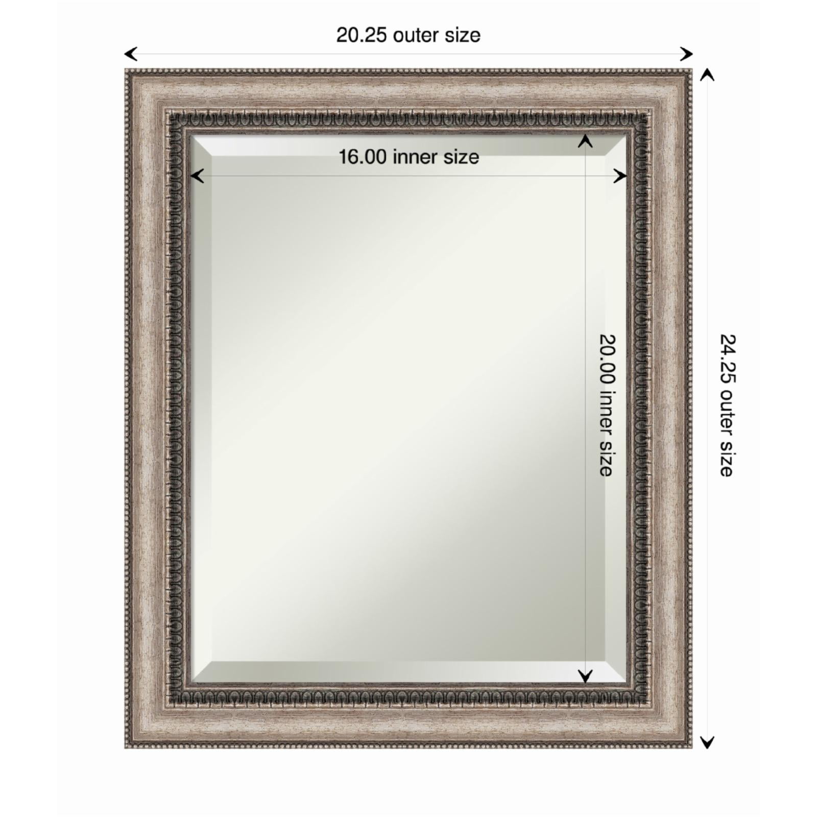 Lyla Ornate Silver Antique Framed Wall Mirror 20.25 x 24.25 Inches