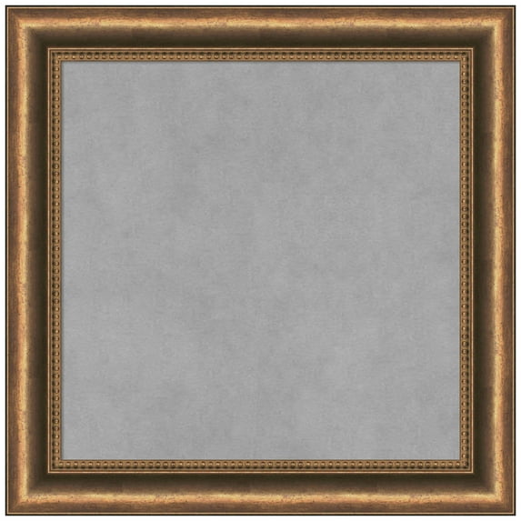 Amanti Art Manhattan Bronze Narrow Framed Magnetic Board 20 x 20 in.