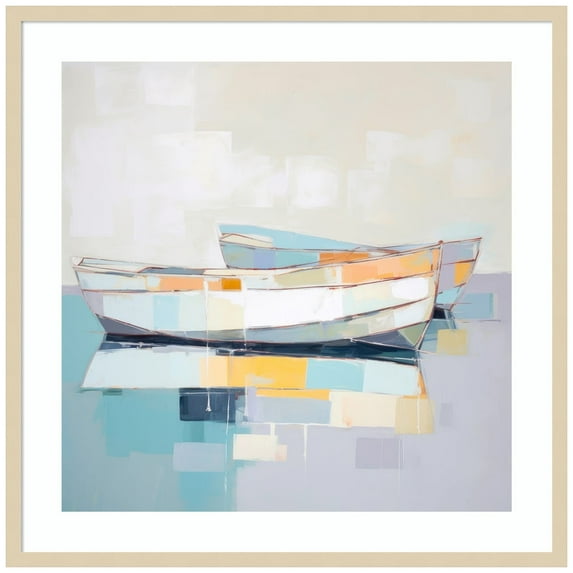 Amanti Art Maritime Tranquility I Wood Framed Wall Art Print