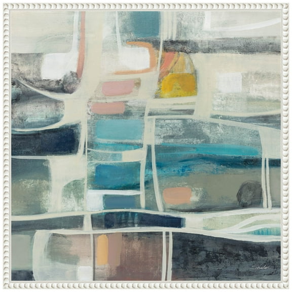 Amanti Art Mid Modern Vintage Framed Canvas Wall Art Print