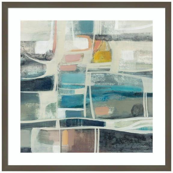 Amanti Art Mid Modern Vintage Wood Framed Wall Art Print