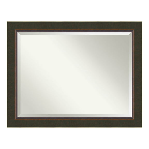 Amanti Art Milano Bronze Beveled Wood Wall Mirror 36.5 x 46.5 in.