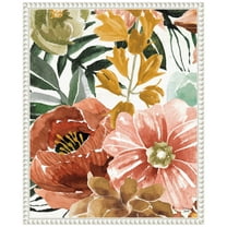 Amanti Art Mixed Floral Chic II Framed Canvas Wall Art Print