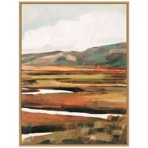 Amanti Art Mountain Field II Framed Canvas Wall Art Print