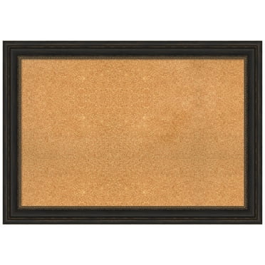 Amanti Art Natural Cork Board Framed Accent Bronze Bulletin Board 41 in. x 29 in.