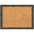 thumbnail image 1 of Amanti Art Natural Cork Board Framed Bark Rustic Char Narrow Bulletin Board 31 in. x 23 in., 1 of 7