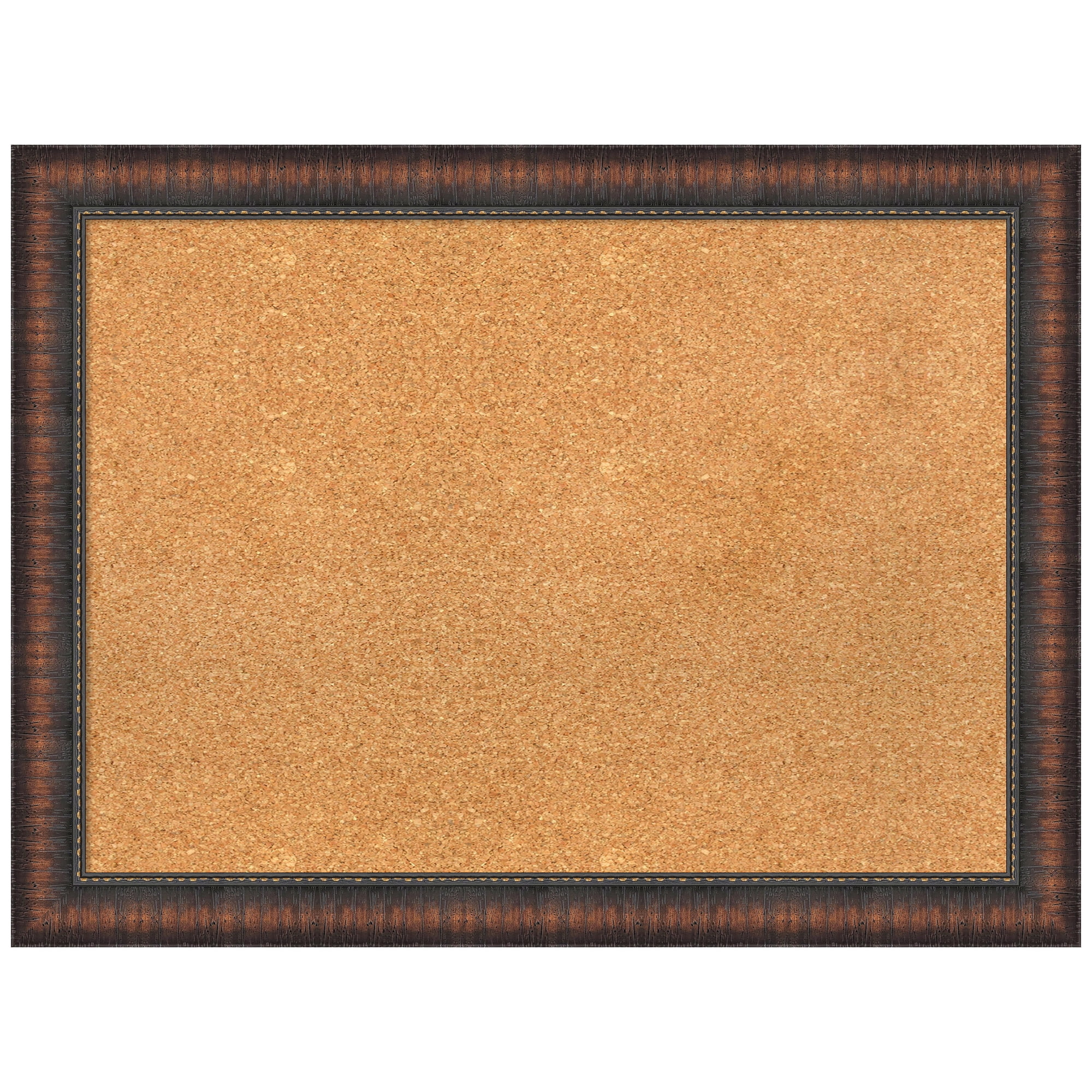 Amanti Art Natural Cork Board Framed Caleb Brown Bulletin Board 32 in. x 24 in.