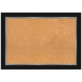 thumbnail image 1 of Amanti Art Natural Cork Board Framed Eva Black Silver Bulletin Board 41 in. x 29 in., 1 of 8