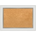thumbnail image 1 of Amanti Art Natural Cork Board Framed Eva White Silver Narrow Bulletin Board 21 in. x 15 in., 1 of 7