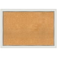 thumbnail image 1 of Amanti Art Natural Cork Board Framed Eva White Silver Narrow Bulletin Board 39 in. x 27 in., 1 of 5