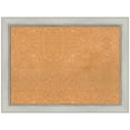 thumbnail image 1 of Amanti Art Natural Cork Board Framed Flair Silver Patina Bulletin Board 32 in. x 24 in., 1 of 7
