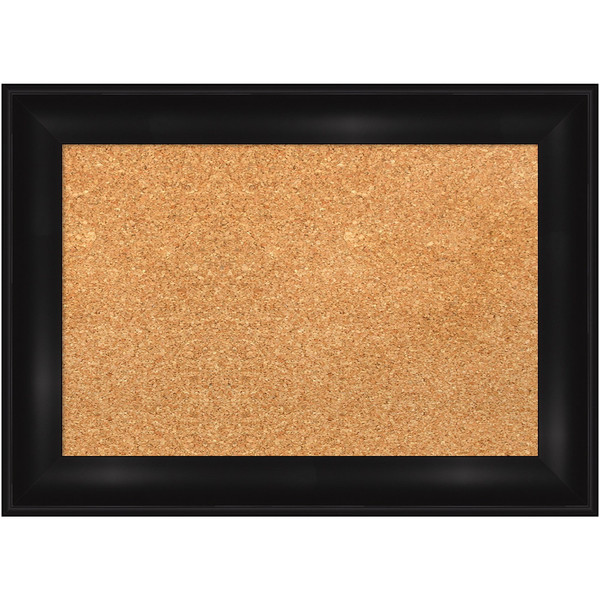 Amanti Art Black Framed Natural Cork Bulletin Board