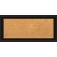 thumbnail image 1 of Amanti Art Natural Cork Board Framed Manhattan Black Bulletin Board 34 in. x 16 in., 1 of 5