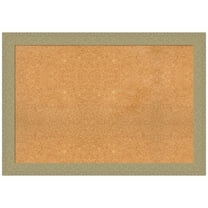 Amanti Art Natural Cork Board Framed Mosaic Gold Bulletin Board 40 in. x 28 in.