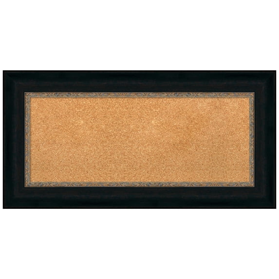 Amanti Art Natural Cork Board Framed Paragon Bronze Bulletin Board 37 in. x 19 in.