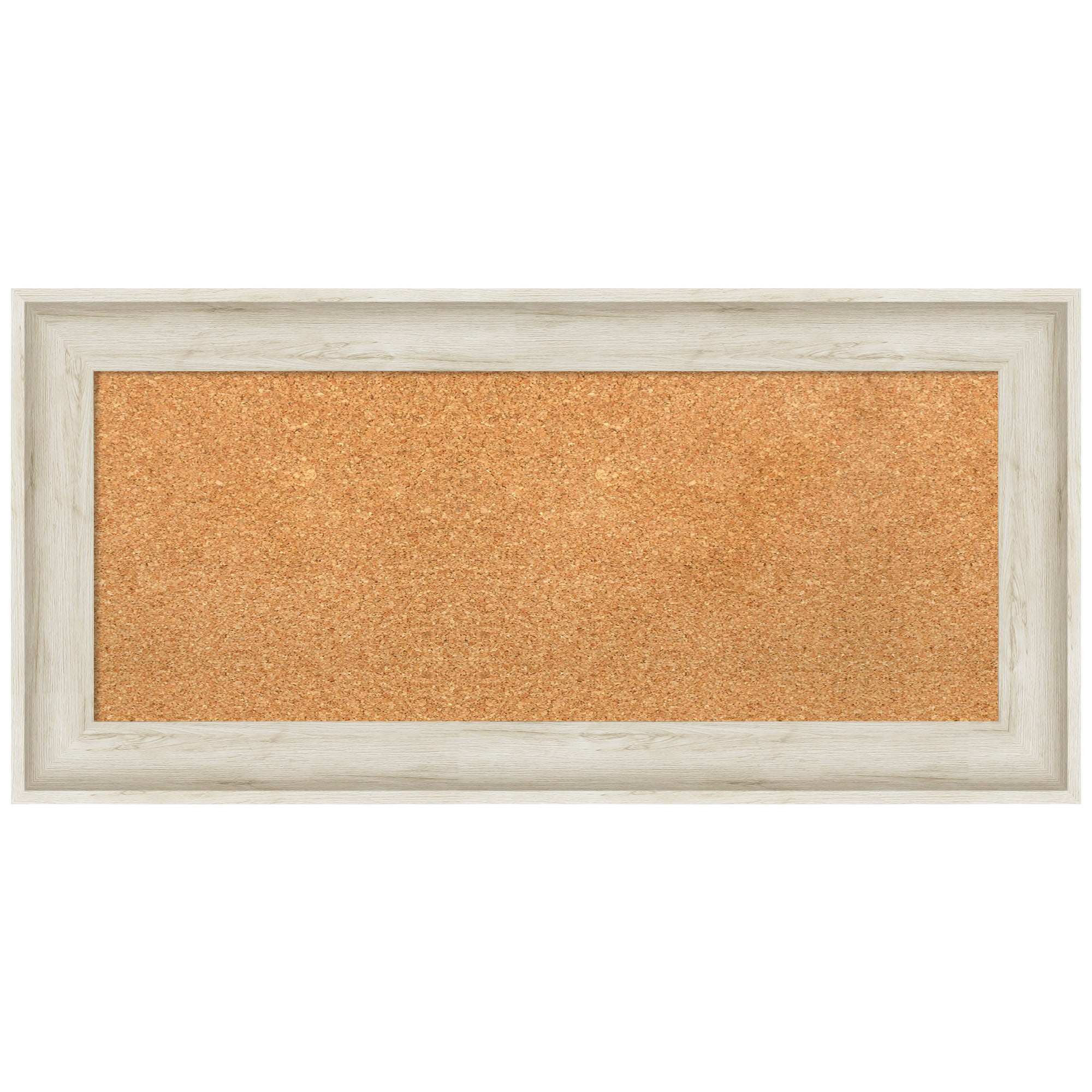 Regal Birch Cream Framed Natural Cork Bulletin Board 35x17
