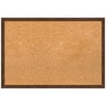 thumbnail image 1 of Amanti Art Natural Cork Board Wood Framed Carlisle Brown Narrow Bulletin Board 25 in. x 17 in., 1 of 7