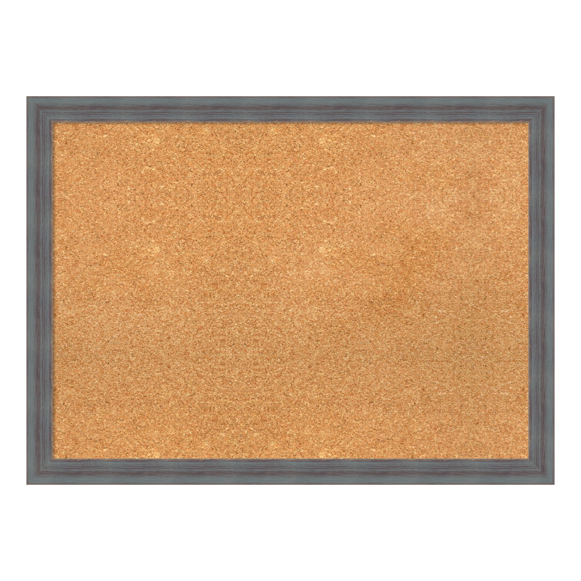 Large Dixie Blue Grey Rustic Wood Framed Corkboard