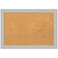 thumbnail image 1 of Amanti Art Natural Cork Board Wood Framed Low Luster Silver Bulletin Board 27 in. x 19 in., 1 of 7