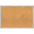 thumbnail image 1 of Amanti Art Natural Cork Board Wood Framed Lucie Silver White Bulletin Board 37 in. x 25 in., 1 of 8
