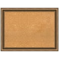 thumbnail image 1 of Amanti Art Natural Cork Board Wood Framed Manhattan Bronze Narrow Bulletin Board 32 in. x 24 in., 1 of 7