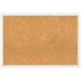 thumbnail image 1 of Amanti Art Natural Cork Board Wood Framed Morgan White Gold Bulletin Board 38 in. x 26 in., 1 of 8