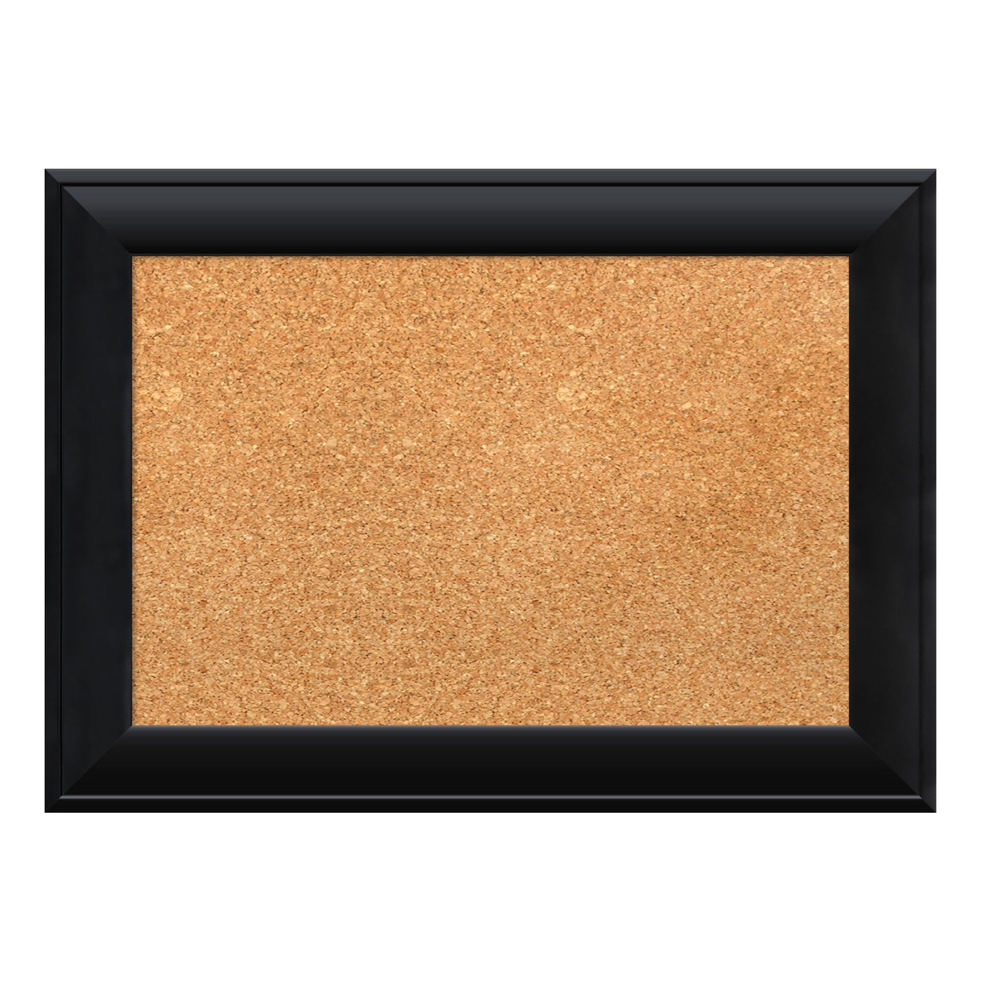 Nero Black Wood Framed Corkboard with Natural Cork
