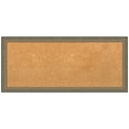 thumbnail image 1 of Amanti Art Natural Cork Board Wood Framed Parisian Silver Bulletin Board 32 in. x 14 in., 1 of 7