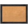 thumbnail image 1 of Amanti Art Natural Cork Board Wood Framed Rustic Pine Black Narrow Bulletin Board 27 in. x 19 in., 1 of 6