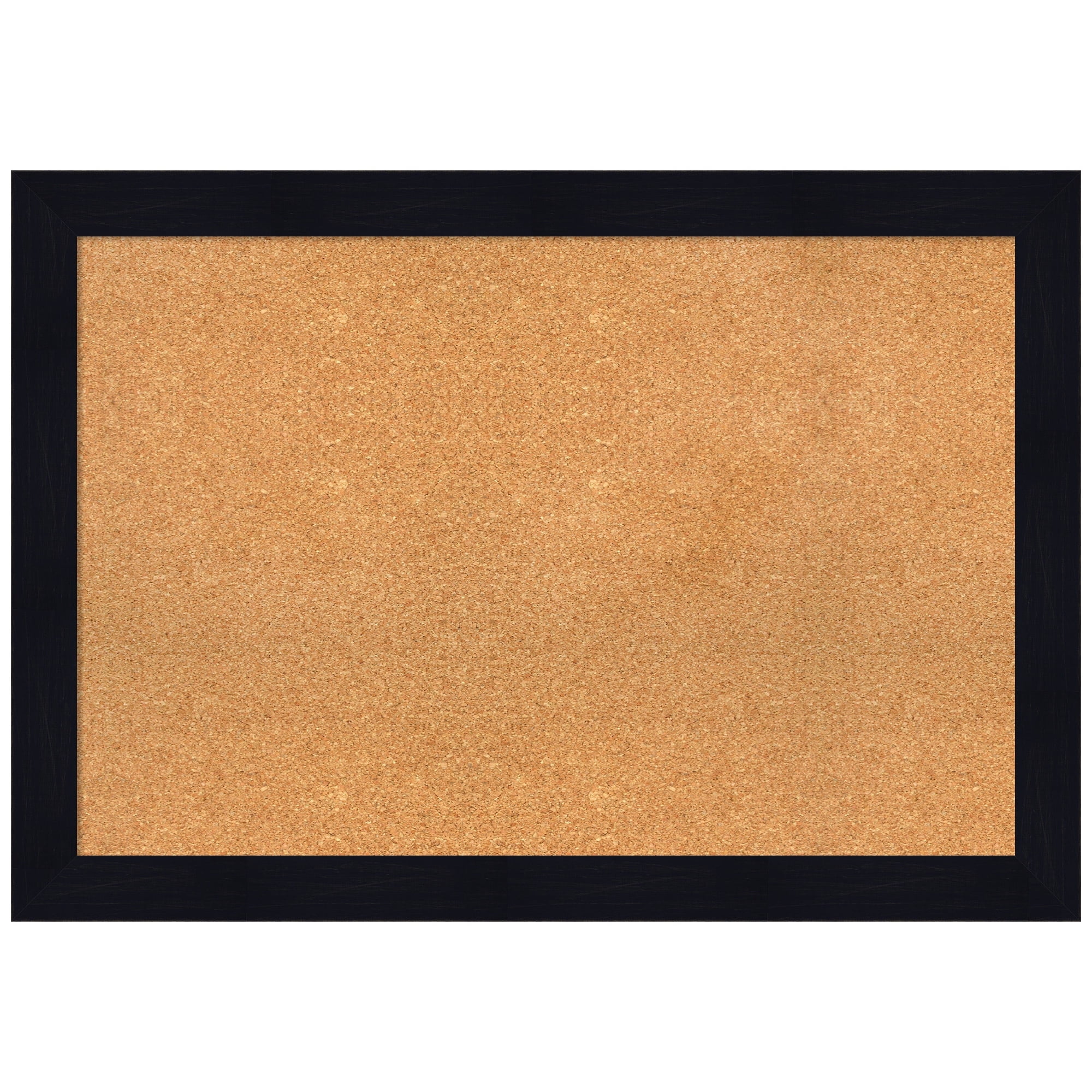 Amanti Art Natural Cork Board Wood Framed Shiplap Navy Bulletin Board 40 in. x 28 in.