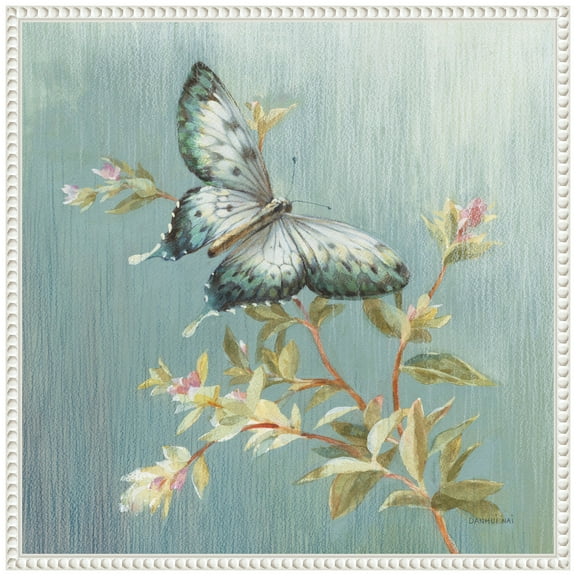 Amanti Art Natural Detail II Blue Framed Canvas Wall Art Print