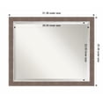 thumbnail image 1 of Amanti Art Noble Mocha Framed Wall Mirror - 19.38 x 23.38 in, 1 of 5