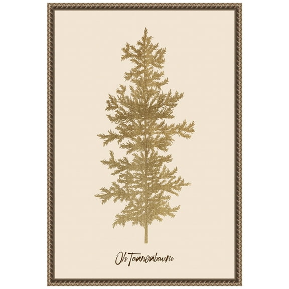 Amanti Art Oh Tanenbaum (beige) Framed Canvas Wall Art Print