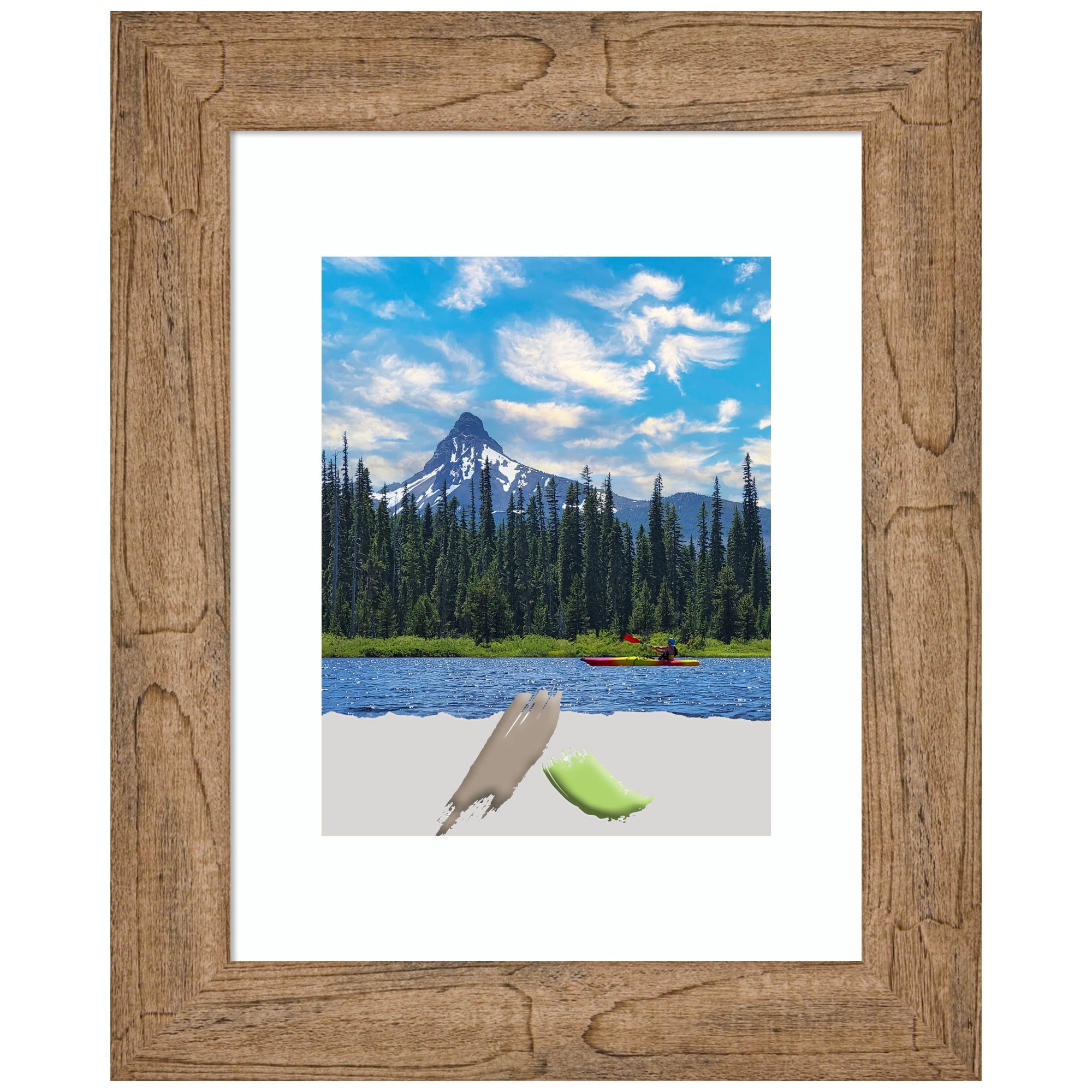 Owl Brown Distressed Wood Single Photo Frame 14.5" x 17.5"