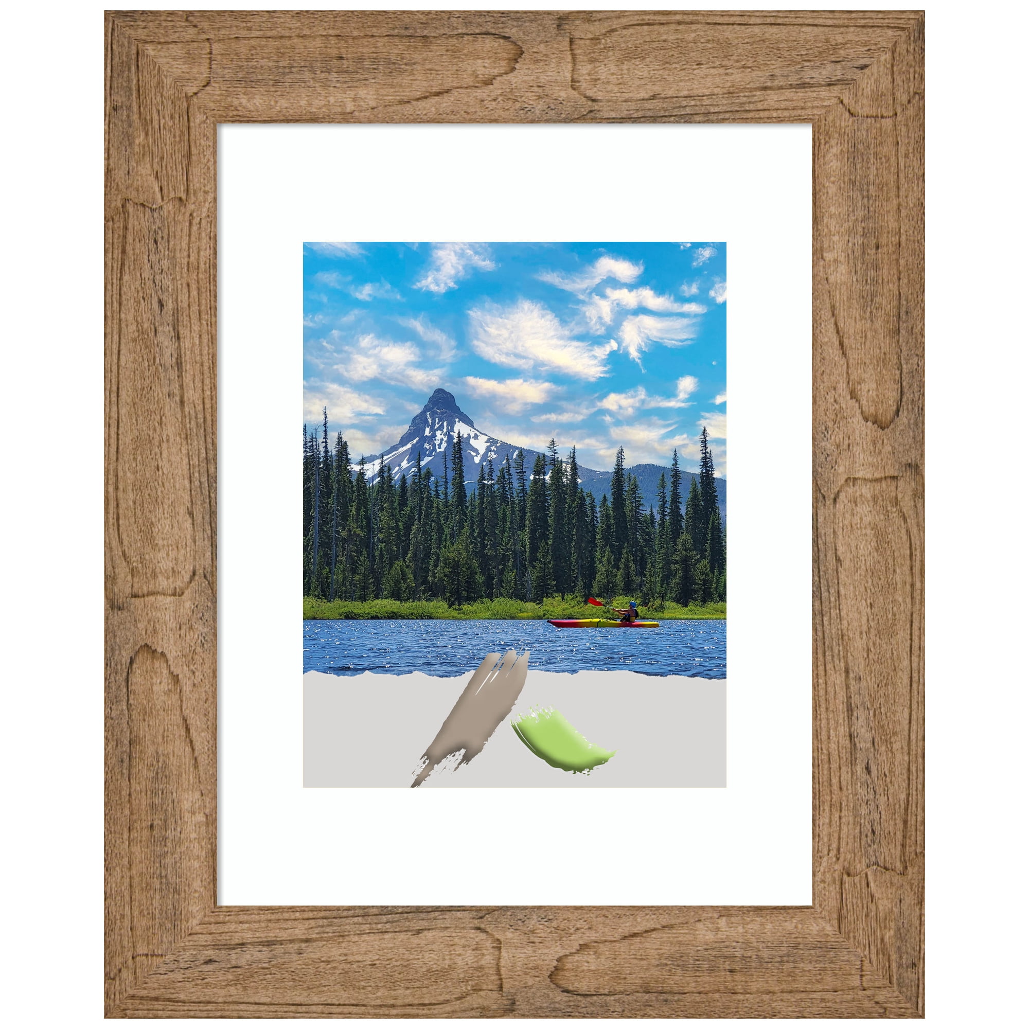 Owl Brown Distressed Wood Single Photo Frame 14.5" x 17.5"