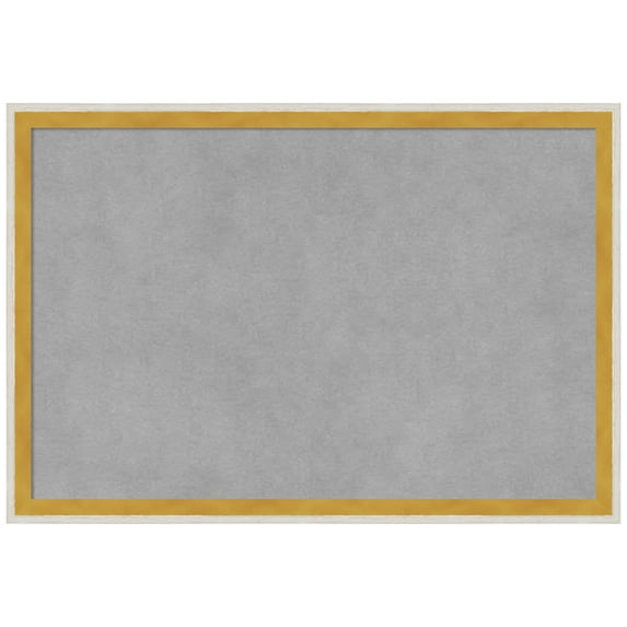 Amanti Art Paige White Gold Framed Magnetic Board 19 x 13 in.