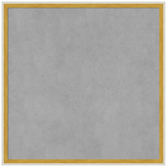 Amanti Art Paige White Gold Framed Magnetic Board 21 x 21 in.