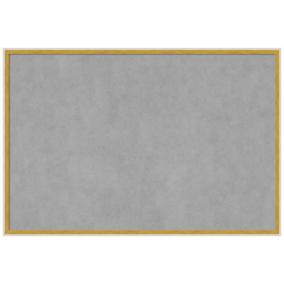 Amanti Art Paige White Gold Framed Magnetic Board 37 x 25 in.
