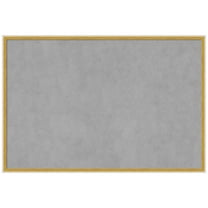 Amanti Art Paige White Gold Framed Magnetic Board 37 x 25 in.