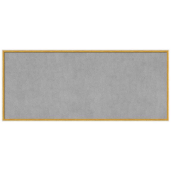 Amanti Art Paige White Gold Framed Magnetic Board 49 x 21 in.