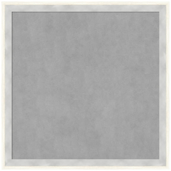 Amanti Art Paige White Silver Framed Magnetic Board 13 x 13 in.