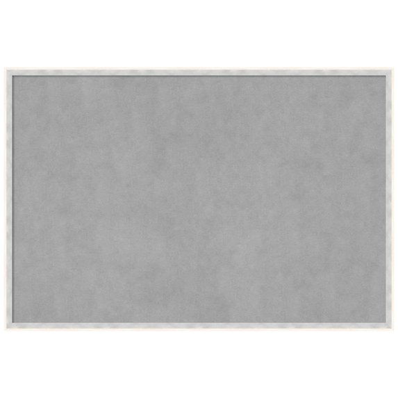 Amanti Art Paige White Silver Framed Magnetic Board 37 x 25 in.