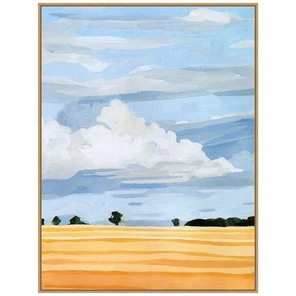Amanti Art Pale Cloudscape I Framed Canvas Wall Art Print