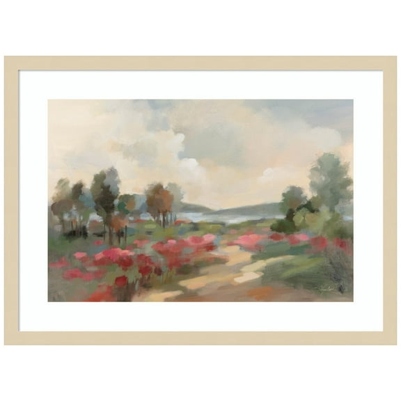 Amanti Art Path to the Lake Wood Framed Wall Art Print