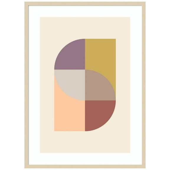 Amanti Art Peach 31 Wood Framed Wall Art Print